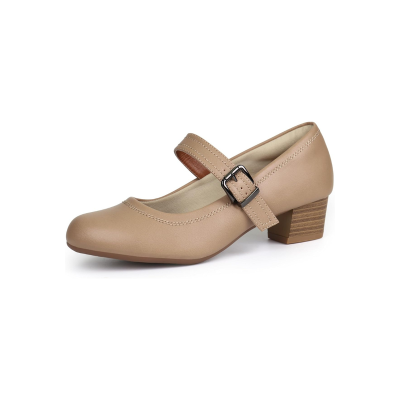 Scarpa con Tacco Basso e Largo da Donna