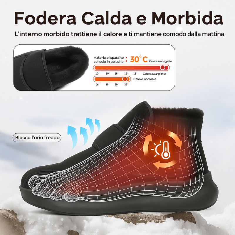 Stiveletto invernale Ergonomico Unisex