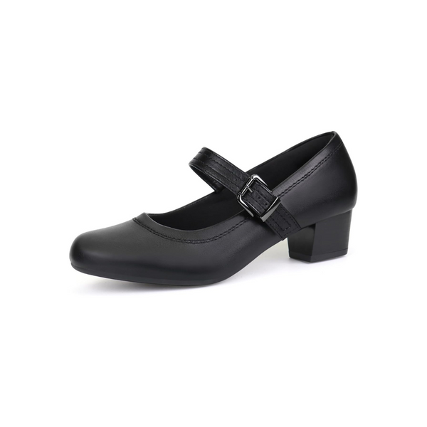 Scarpa con Tacco Basso e Largo da Donna