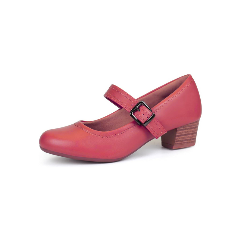 Scarpa con Tacco Basso e Largo da Donna