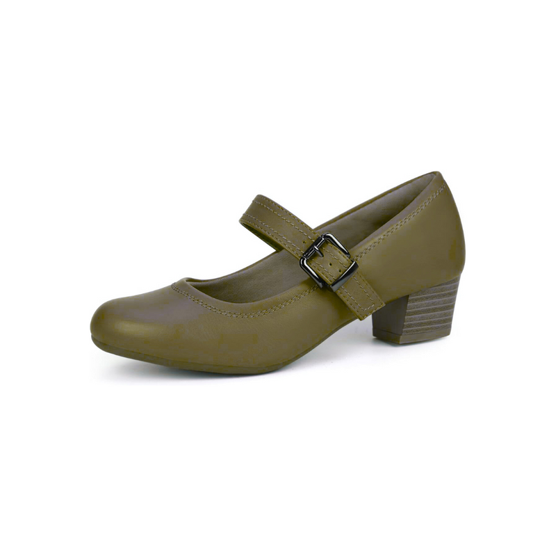 Scarpa con Tacco Basso e Largo da Donna